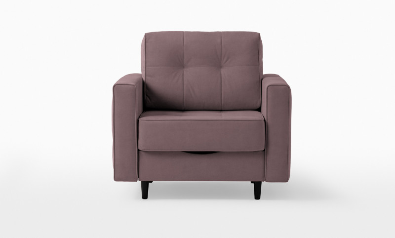 Кресло -кровать Amani Pro, ткань Casanova Lilac (подлокотник: 15 см) — купить в Озерце