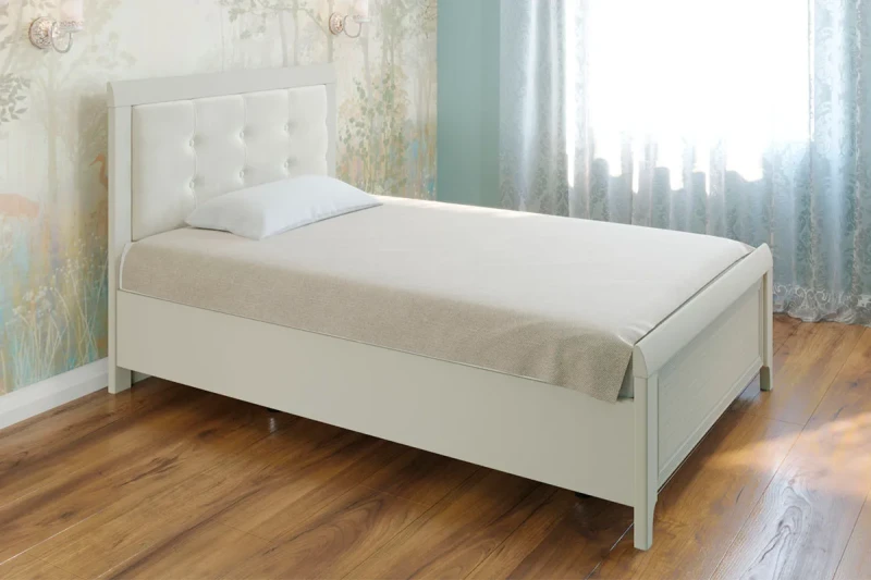 Кровать КР-2032-СК-В 140х200 (Серый Кашемир/Велюр) - купить в Озерце