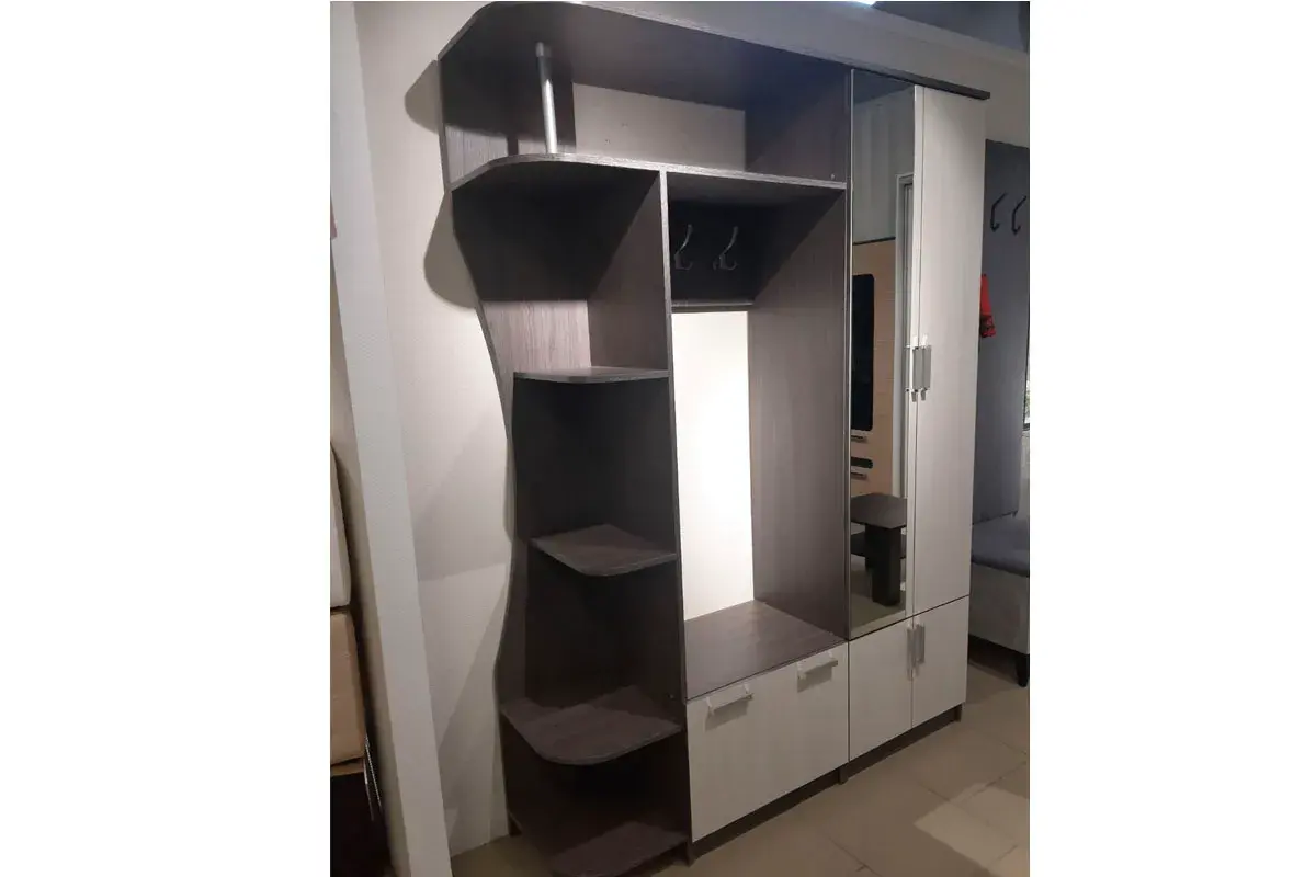 София 5 Прихожая Анкор Темный/Анкор Белый — Мебель-центр Озерцо