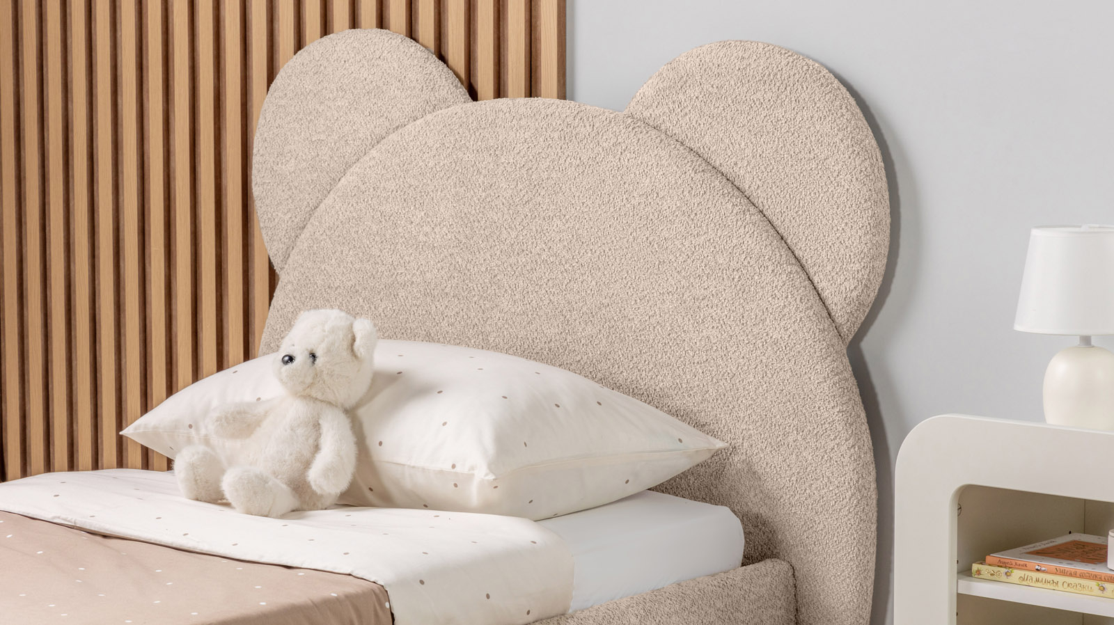 Детская кровать Boo 2.0 Тк. Casanova Milk 80x160 — Мебель-центр Озерцо