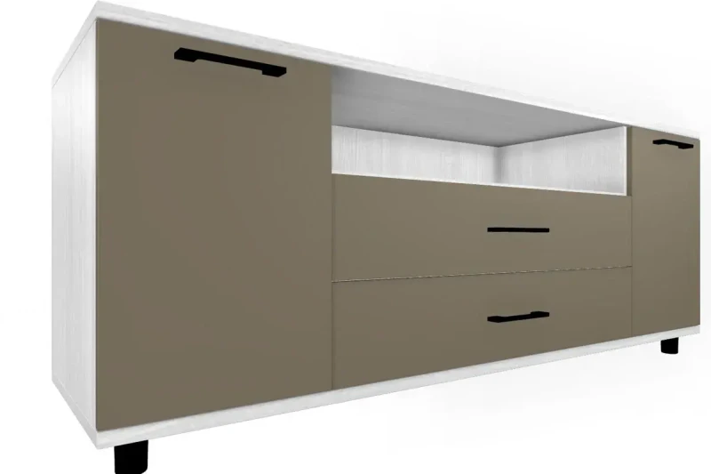 Тумба ТБ-5021-СЯ-ЛМ (Снежный Ясень/Латте Матовый) — Мебель-центр Озерцо