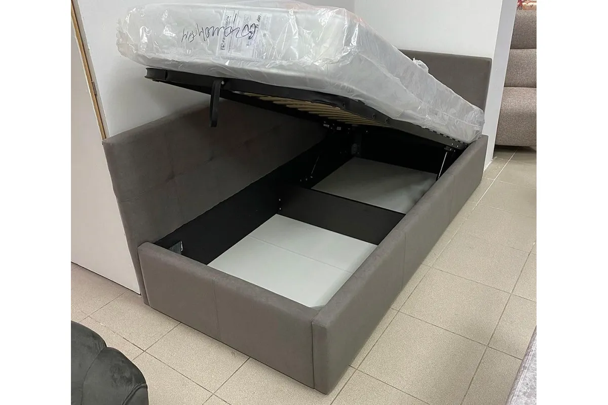 Кровать Оттава с подъемным механизмом 90х200 (Ткань Серая) - купить в Озерце