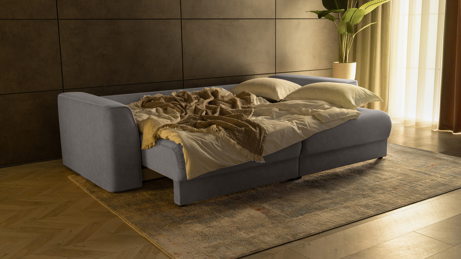 Диван -кровать Monako New, Тк. Galaktika ash 113x256 — купить в Озерце