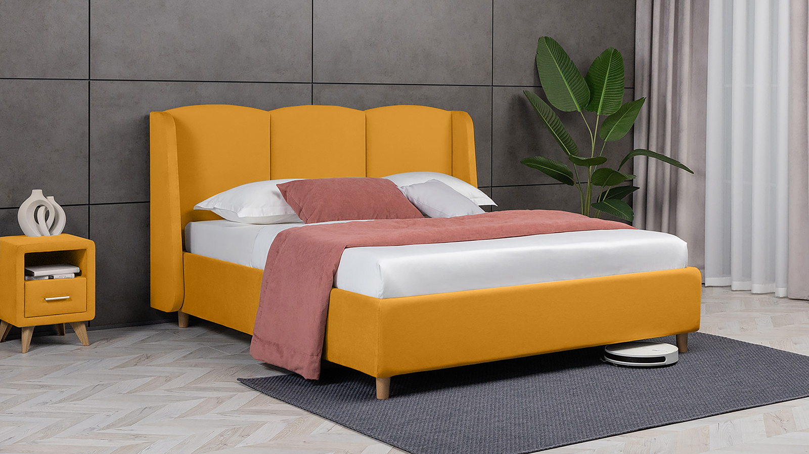 Кровать Milora Nova, Тк. Sky Velvet 30 140x200 - купить в Озерце