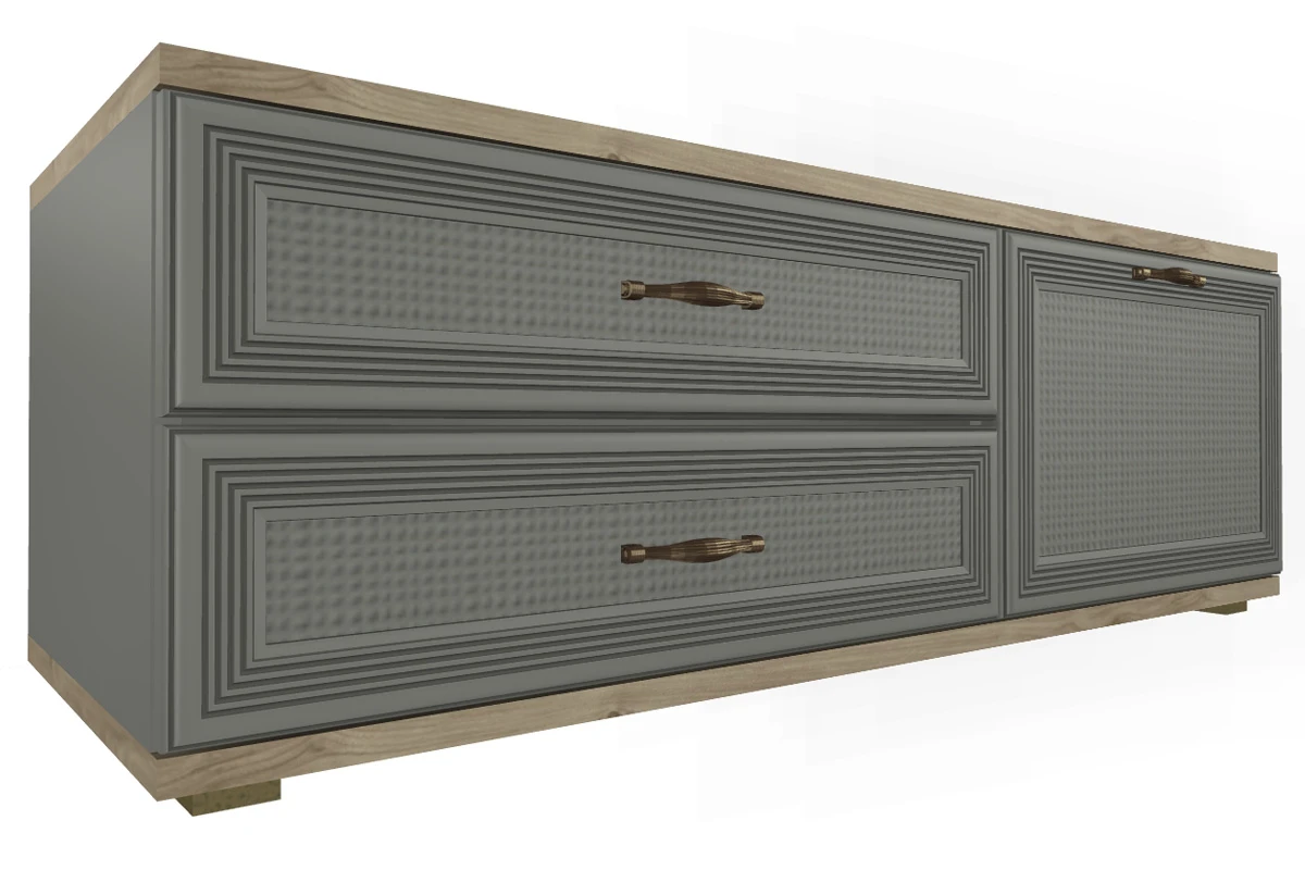 Гостиная Карина-24 (Гикори Джексон светлый/Серый Оникс) — Мебель-центр Озерцо