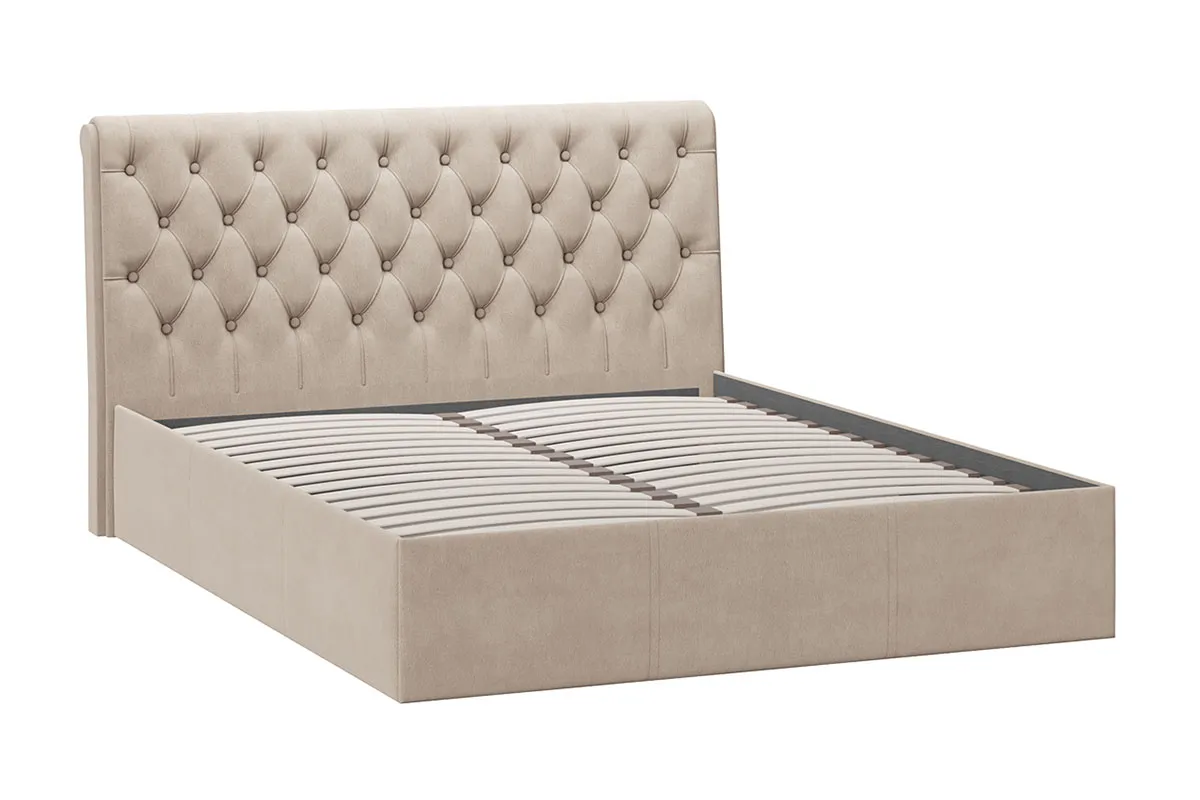 Кровать Скарлет без ПМ 160х200 (Мокко светлый) - купить в Озерце