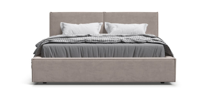 Норд Кровать+ПМ 160*200 Велюр Монолит латте - купить в Озерце