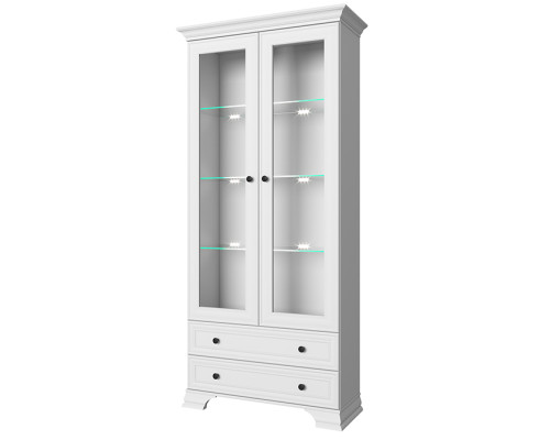 Стенка для гостиной №1 Тиффани Белый — Мебель-центр Озерцо