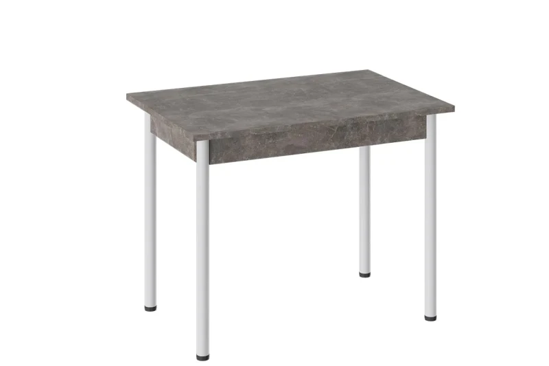 Стол Родос Тип 1 Опора d40 (Белый Муар/Ателье Темный) - купить в Озерце