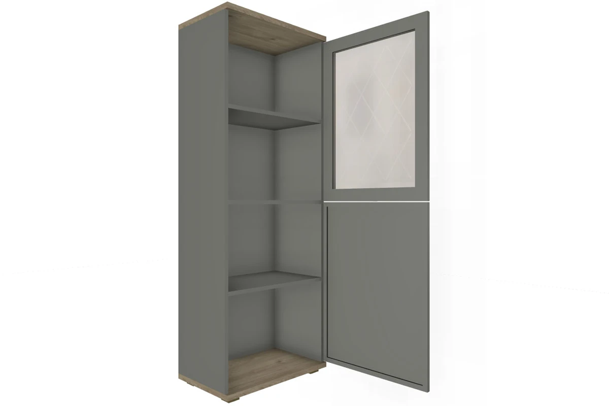 Шкаф многоцелевой Карина ШК-1085-ГС-СО (Гикори Джексон Светлый/Серый Оникс) в мебель-центре Озерцо