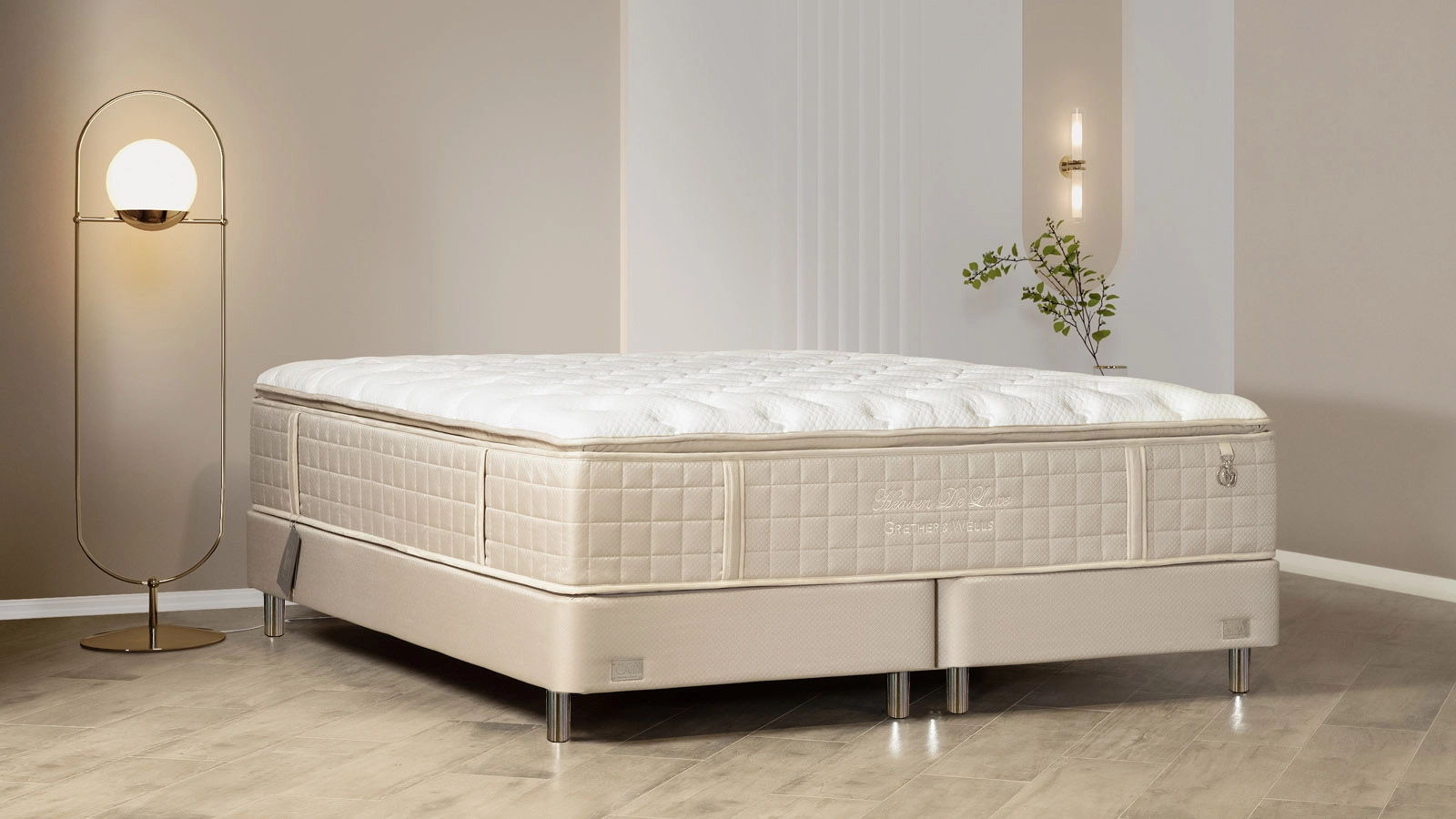 Основание Grether & Wells Heaven Prestige h-20 ножка GW h=70 (никель) 70x200 - купить в мебель-центре Озерцо Основание Grether & Wells Heaven Prestige h-20 ножка GW h=70 (никель) 70x200 - купить в Озерце
