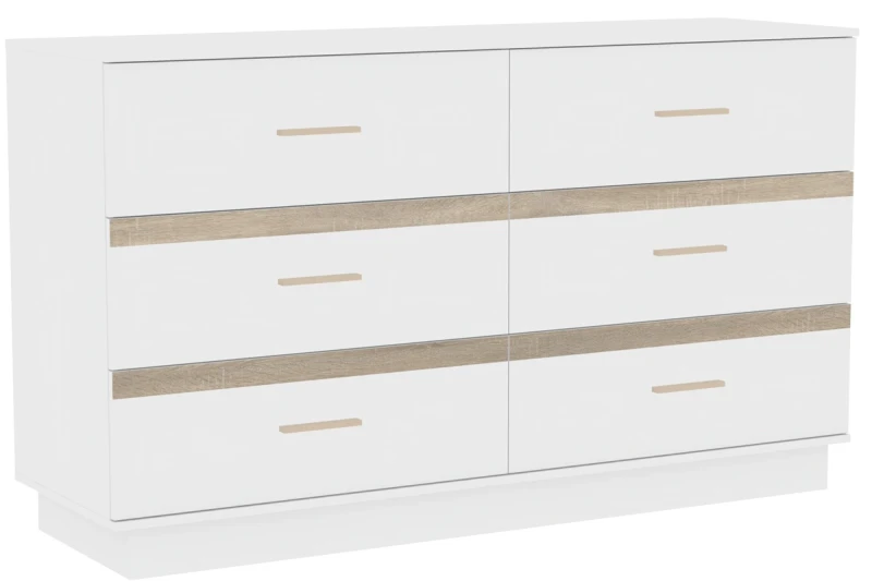 Комод Анона 4 (Белый/Дуб Сонома) — Мебель-центр Озерцо