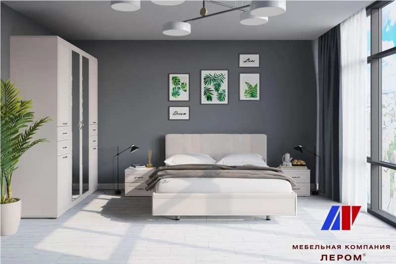 Готовый комплект для спальни СК-1004-СК (Серый Кашемир) - купить в Озерце