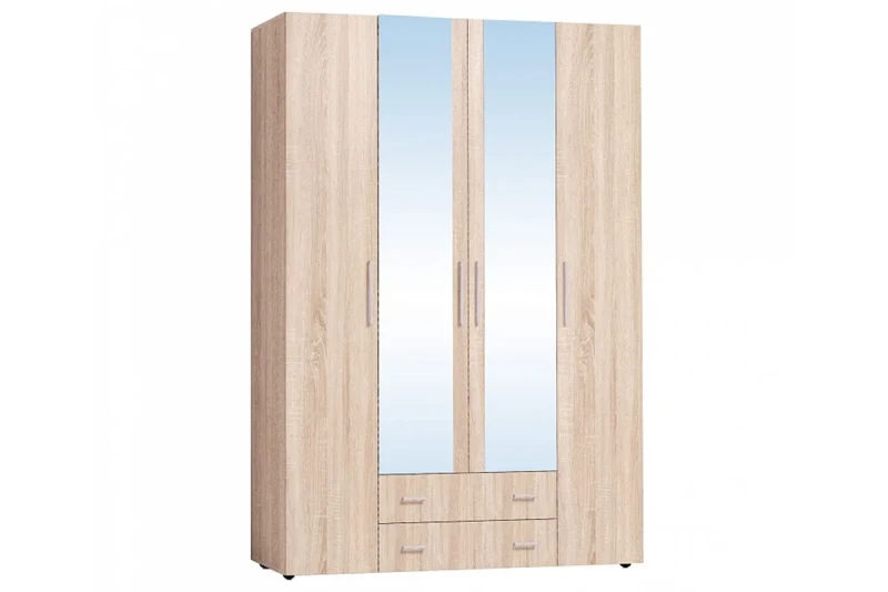 Монако 555 Шкаф для одежды и белья Дуб Сонома в мебель-центре Озерцо