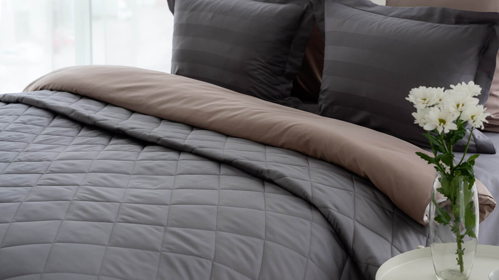 Покрывало хлопковое Askona Home, цвет пепельный 220x240 в мебель-центре Озерцо