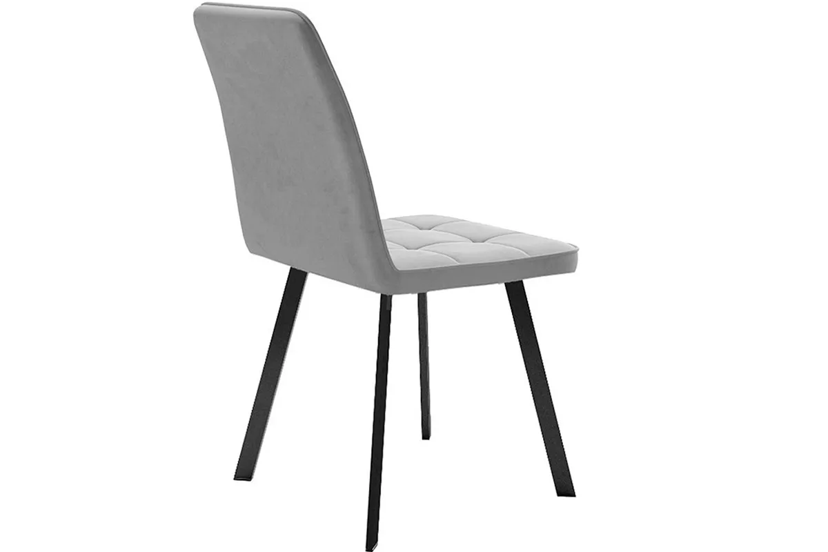 Стул Рони (Черный муар/Микровелюр Bendy Grey) - купить в Озерце