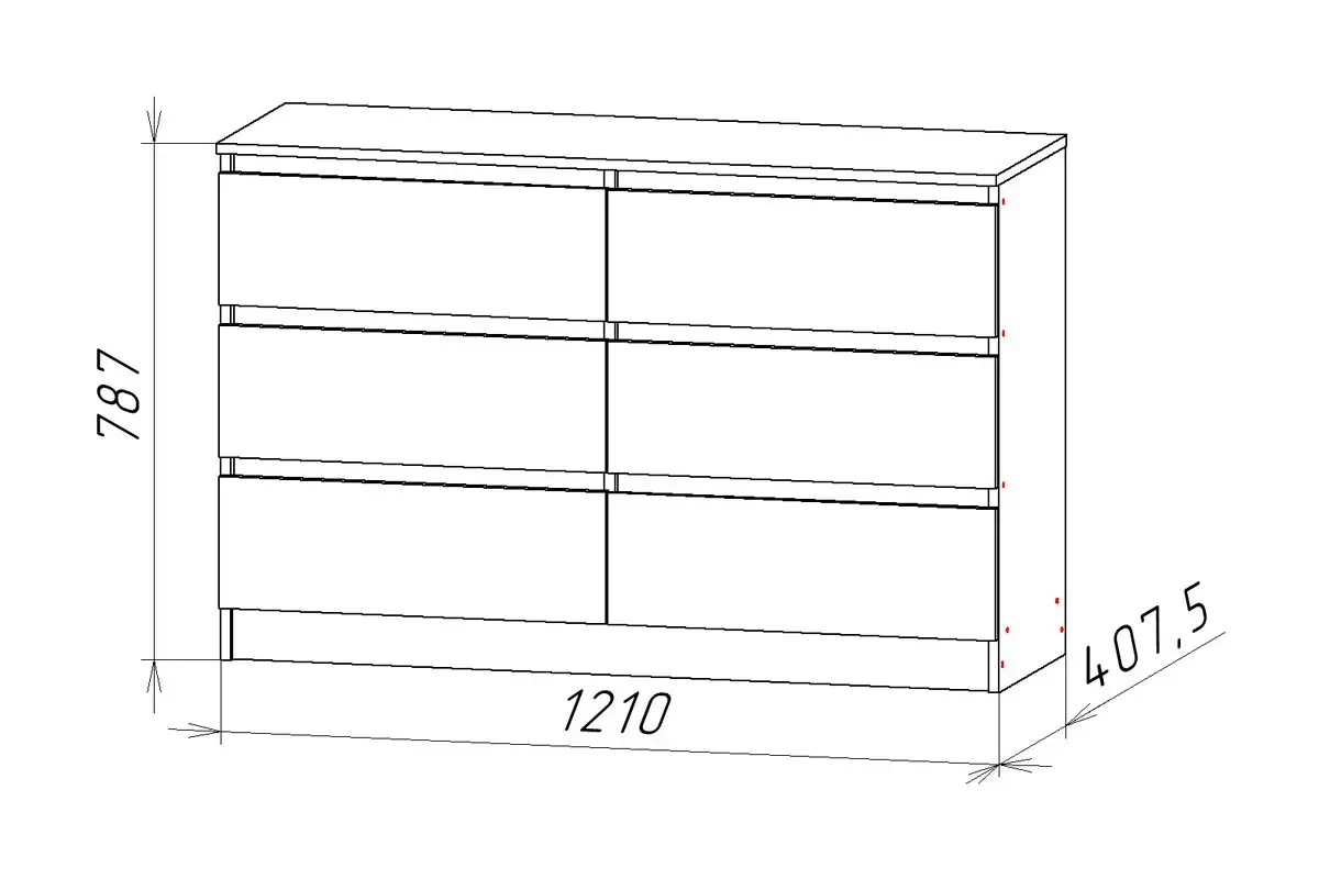 Комод Ницца-7 (Белый) — Мебель-центр Озерцо