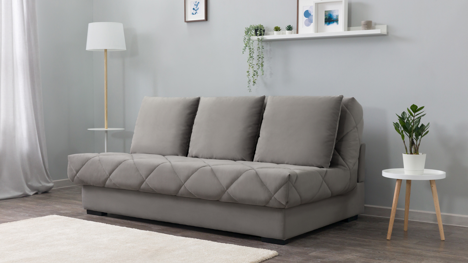 Диван Vega Nova Sky velvet 08 с коробом для белья 128x197 — купить в Озерце