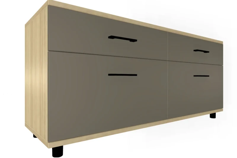 Тумба ТБ-5030-АС-ЛМ (Ясень Асахи/Латте Матовый) — Мебель-центр Озерцо