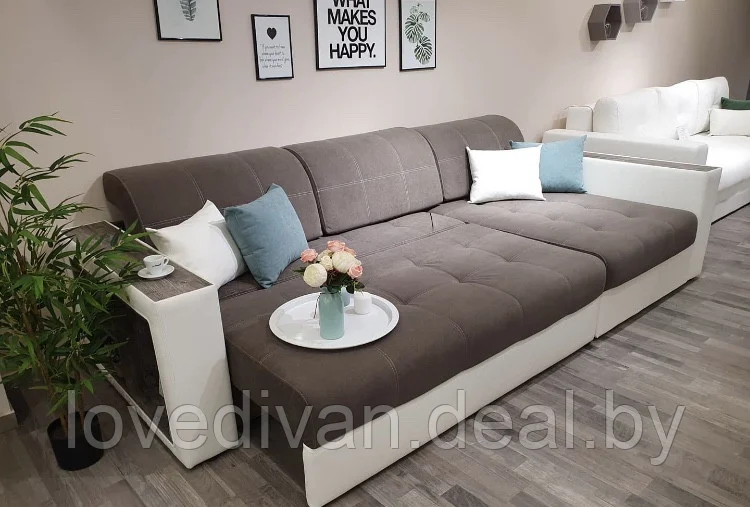 Диван угловой Европа с подушками Брайт — купить в Озерце