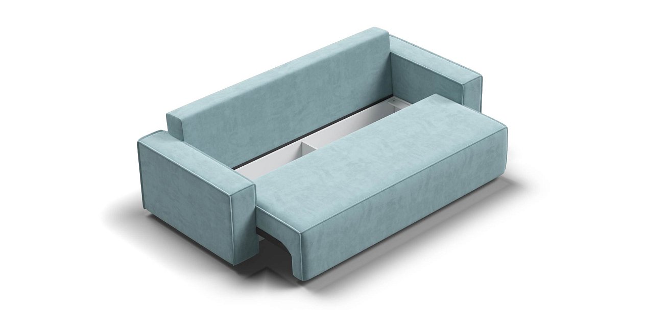 Лофт диван Велюр Монолит аква — купить в Озерце