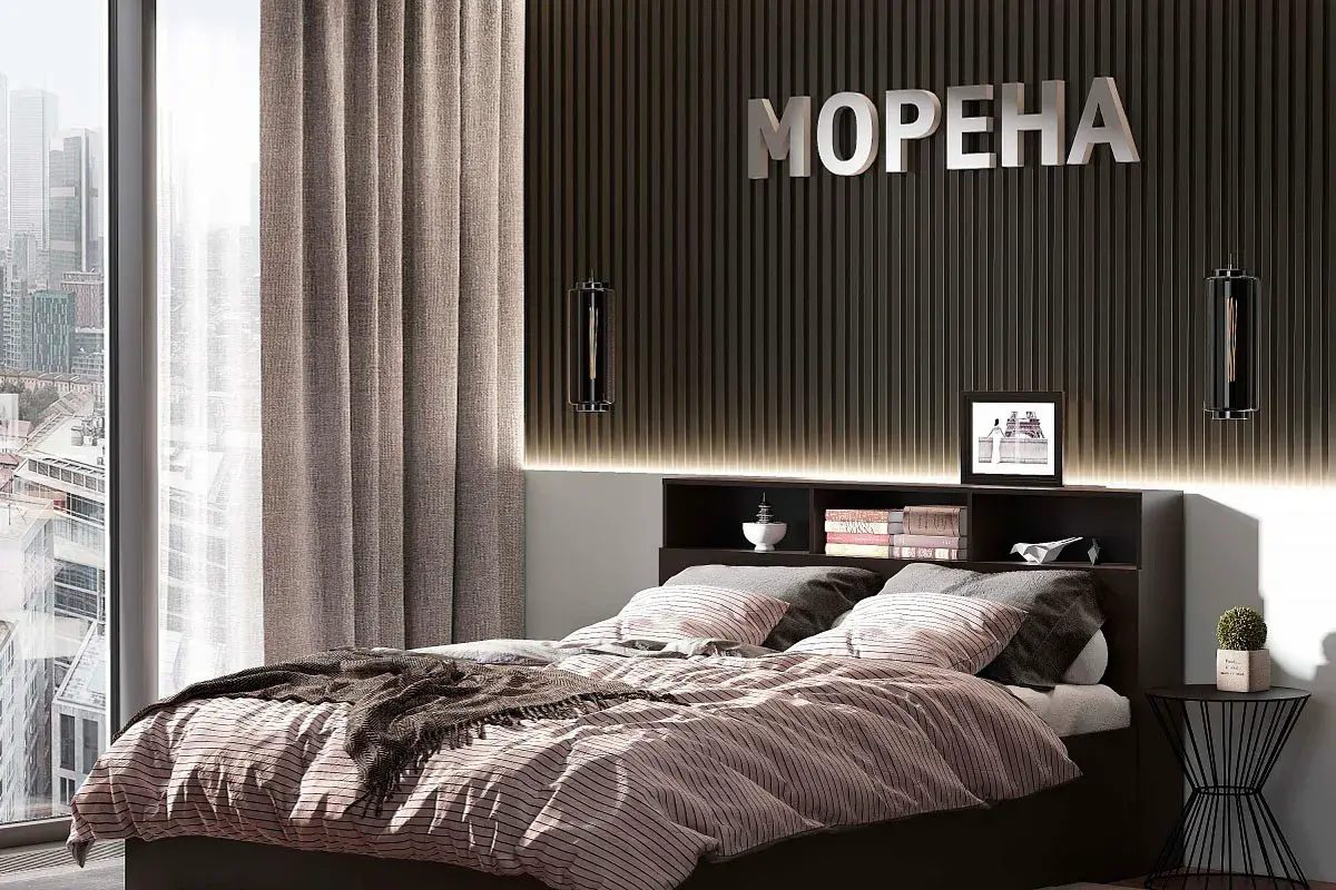 Кровать Морена 160х200 (Венге) - купить в Озерце