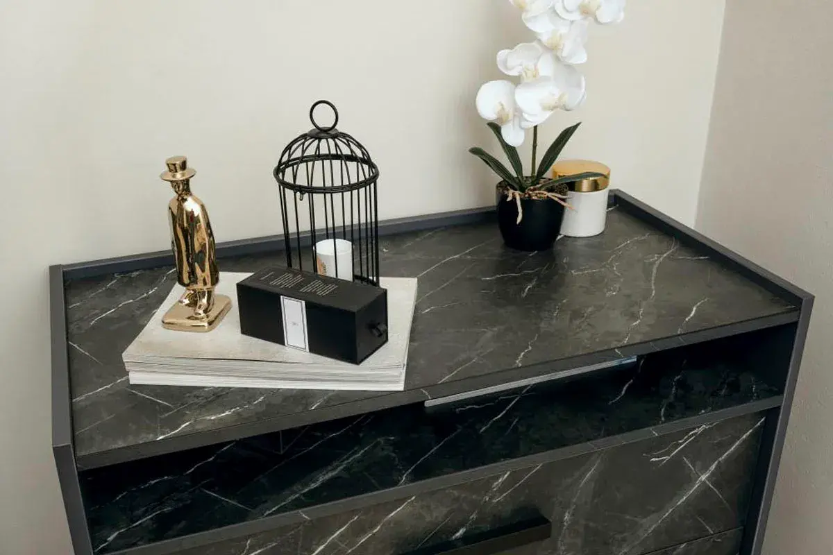 Комод Айрис 455 (Антрацит/Креатель) — Мебель-центр Озерцо