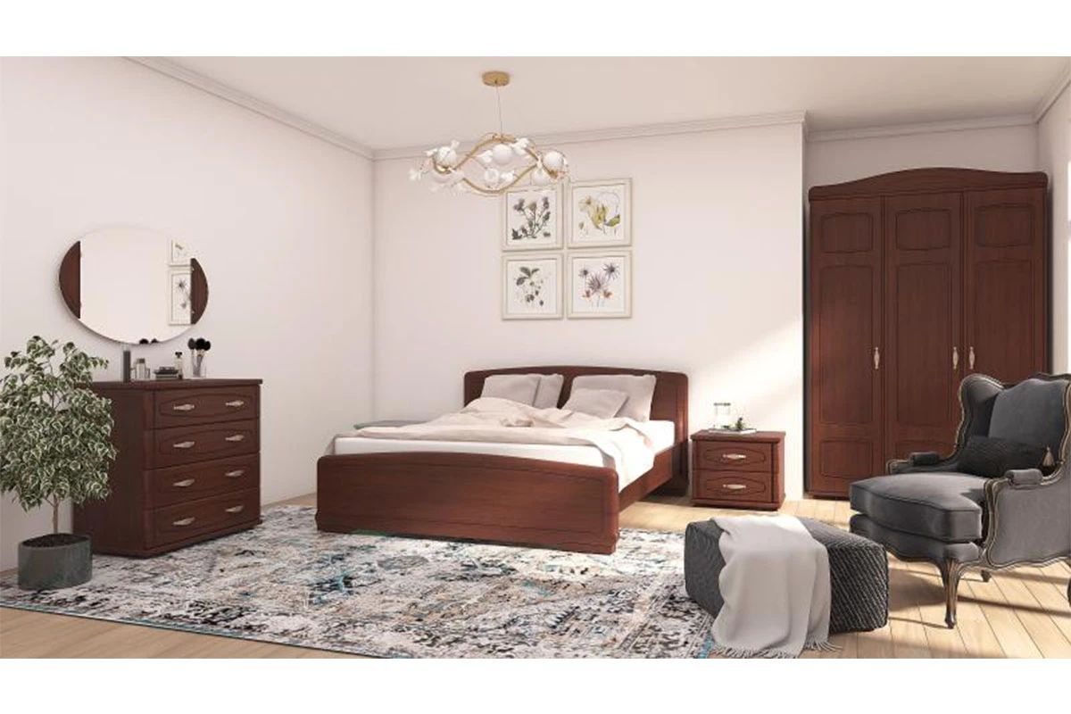 Кровать Кристина 160х200 (Орех) - купить в Озерце