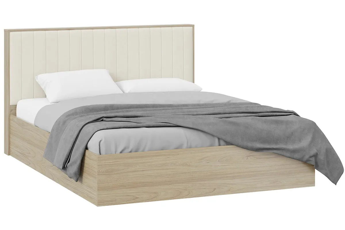 Спальня Сэнди №4 (Вяз благородный/Велюр Бежевый) - купить в Озерце