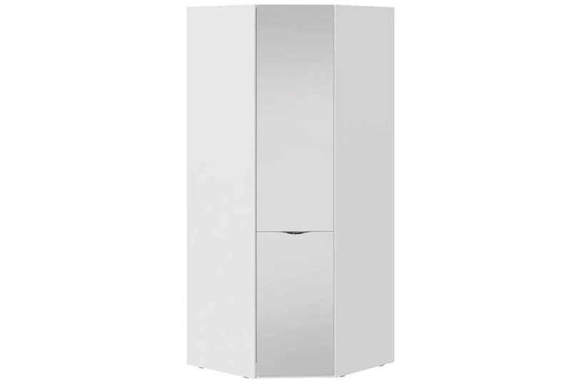 Шкаф угловой со зеркальной дверью Глосс СМ-319.07.312 (Белый глянец) — купить в мебель-центре Озерцо Шкаф угловой со зеркальной дверью Глосс СМ-319.07.312 (Белый глянец) в мебель-центре Озерцо