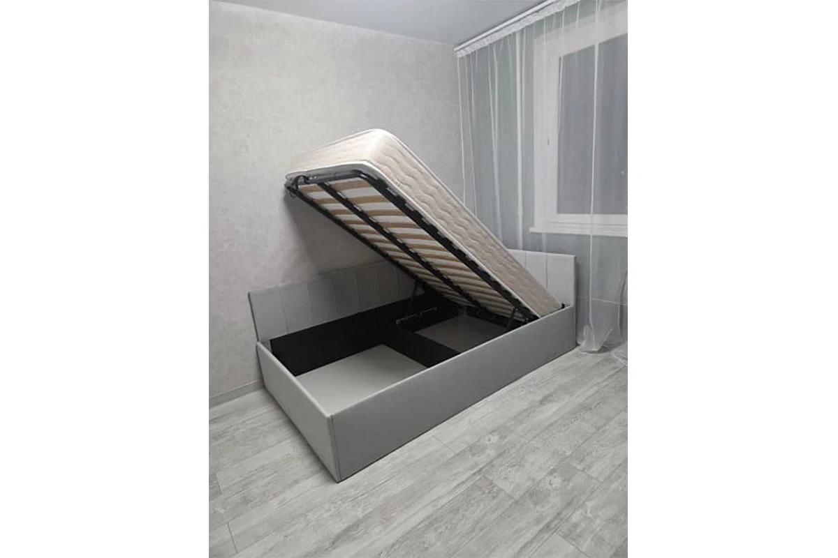 Кровать Мика с ПМ 120х200 универсальная Newtone Light Grey - купить в Озерце