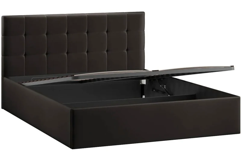 Кровать Джоли с ПМ без заглушины 160х200 Тип 1 (Велюр/Confetti Stone) - купить в Озерце