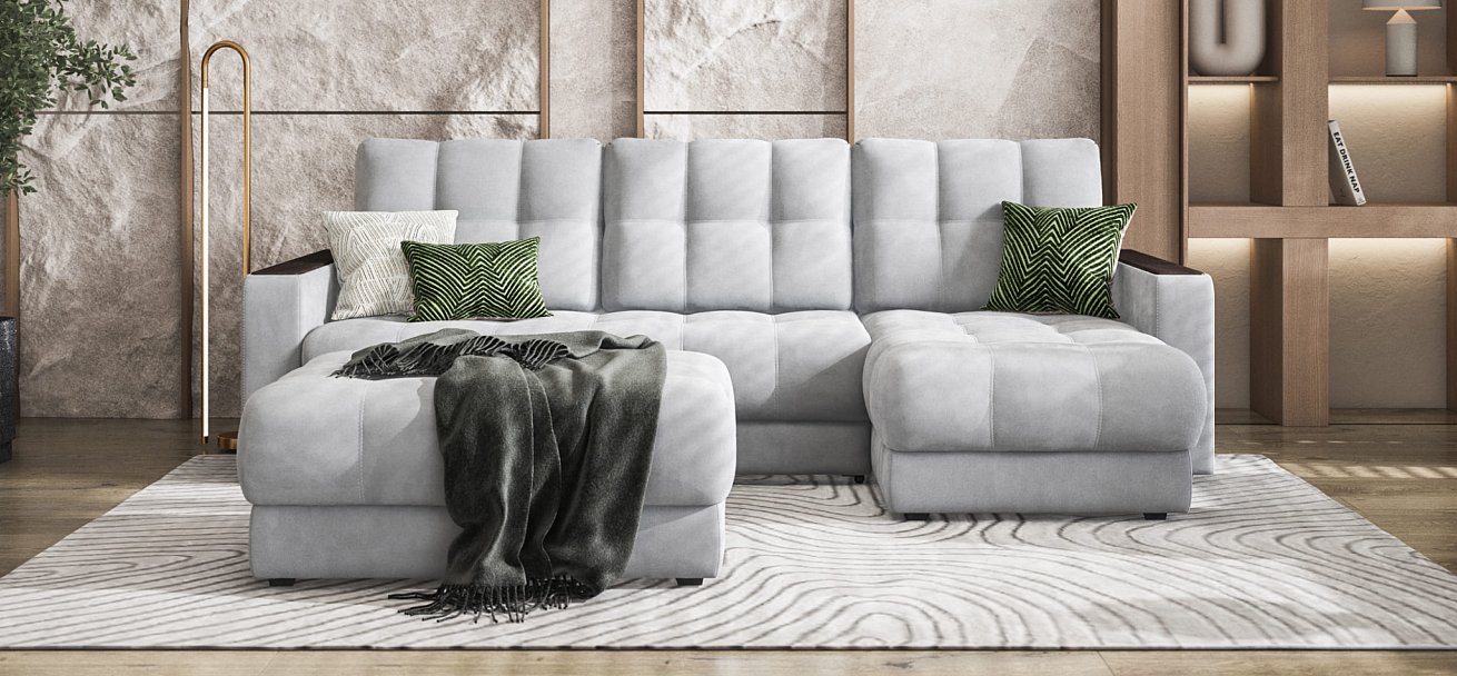 Босс пуф Велюр Монолит сталь — купить в Озерце