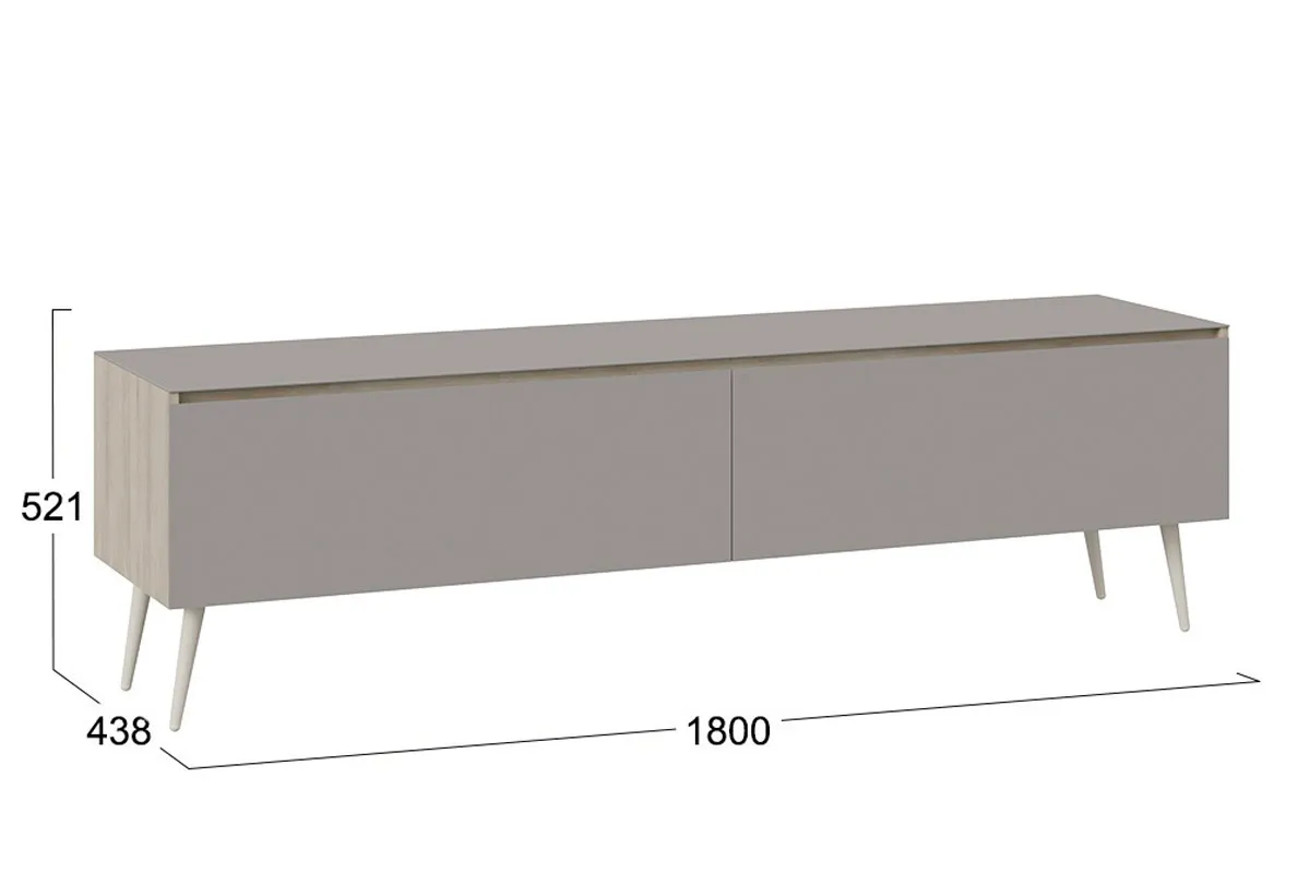 Тумба для теле-и радиоаппаратуры Глосс СМ-319.03.011 с опорами (Баттл Рок/Стекло Светлый Stone(St)/Бежевый) — Мебель-центр Озерцо