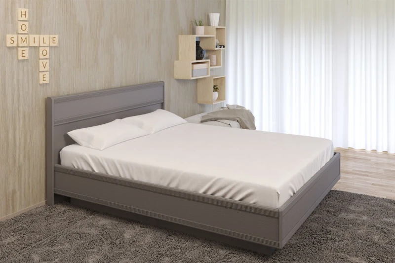 Кровать КР-1004-СО с ПМ 180х200 (Серый Оникс) - купить в Озерце