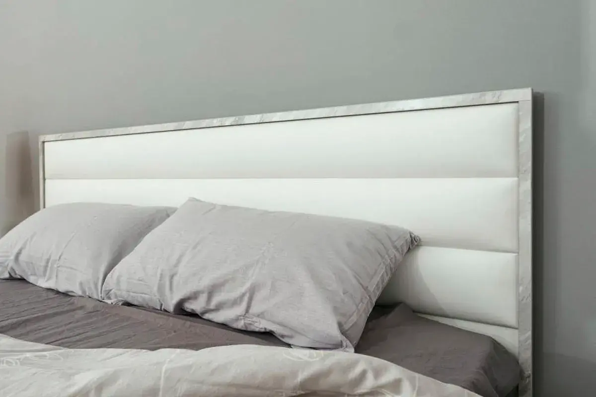 Кровать Айрис 306 Люкс без орт. основания 180х200 (Белый/Статуарио) - купить в Озерце