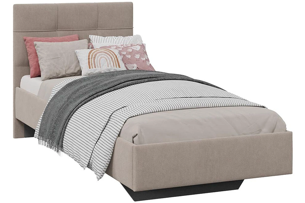 Кровать Элис с мягкой обивкой Тип 1 80х200 (Велюр/Ultra cashmere) - купить в Озерце