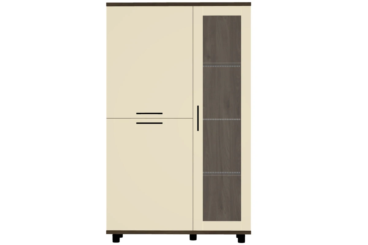 Шкаф многоцелевой ШК-5082-ГТ-КМ (Гикори Джексон Темный/Кашемир Матовый) в мебель-центре Озерцо