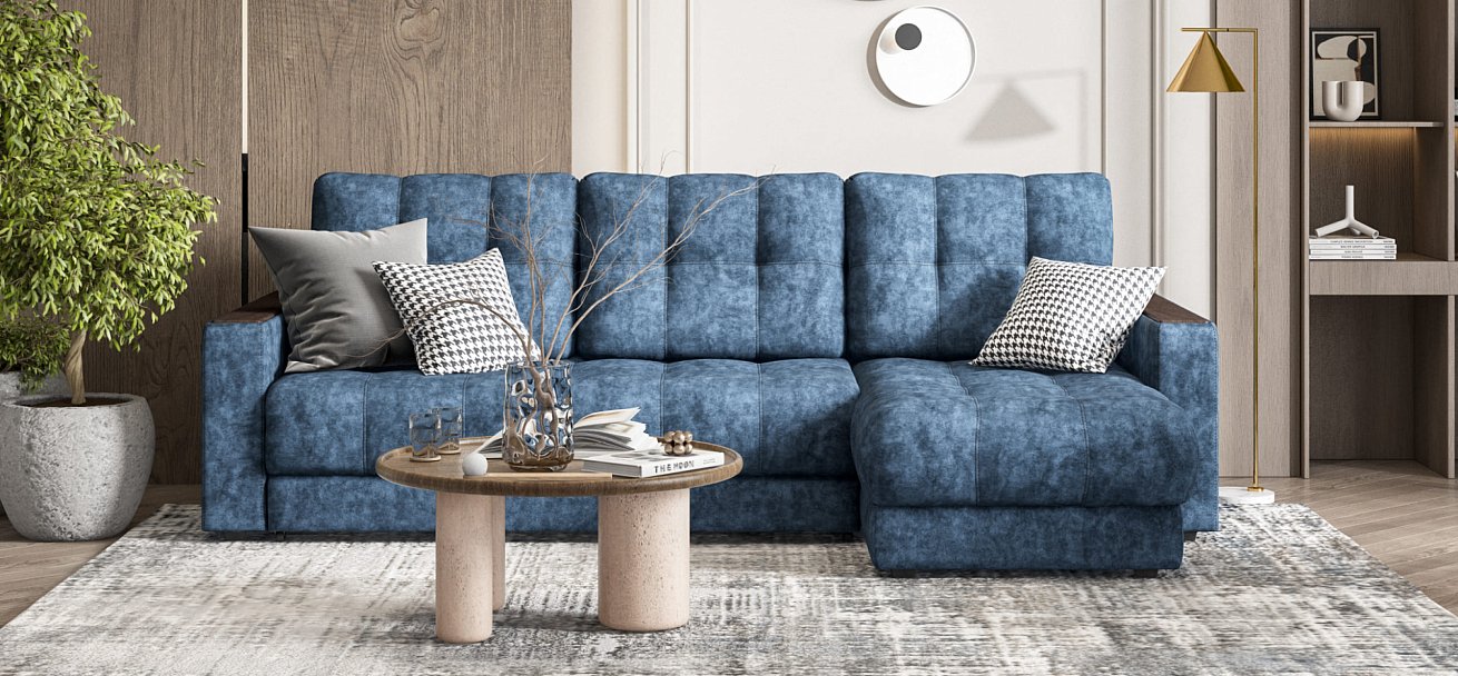 Угловой диван BOSS 3.0 Classic XL Велюр Royal топаз NEW — купить в Озерце