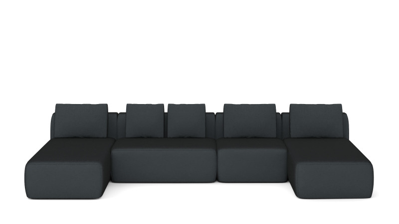 Диван модульный Molto, 4 секционный, 170+125+85+170+85+125+85+85, ткань Forte 13 57 — купить в Озерце