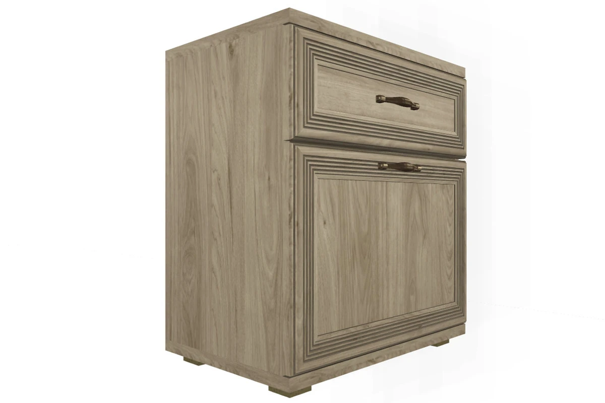 Готовый комплект для спальни СК-1006-ГС-В (Гикори Джексон светлый/Велюр) - купить в Озерце