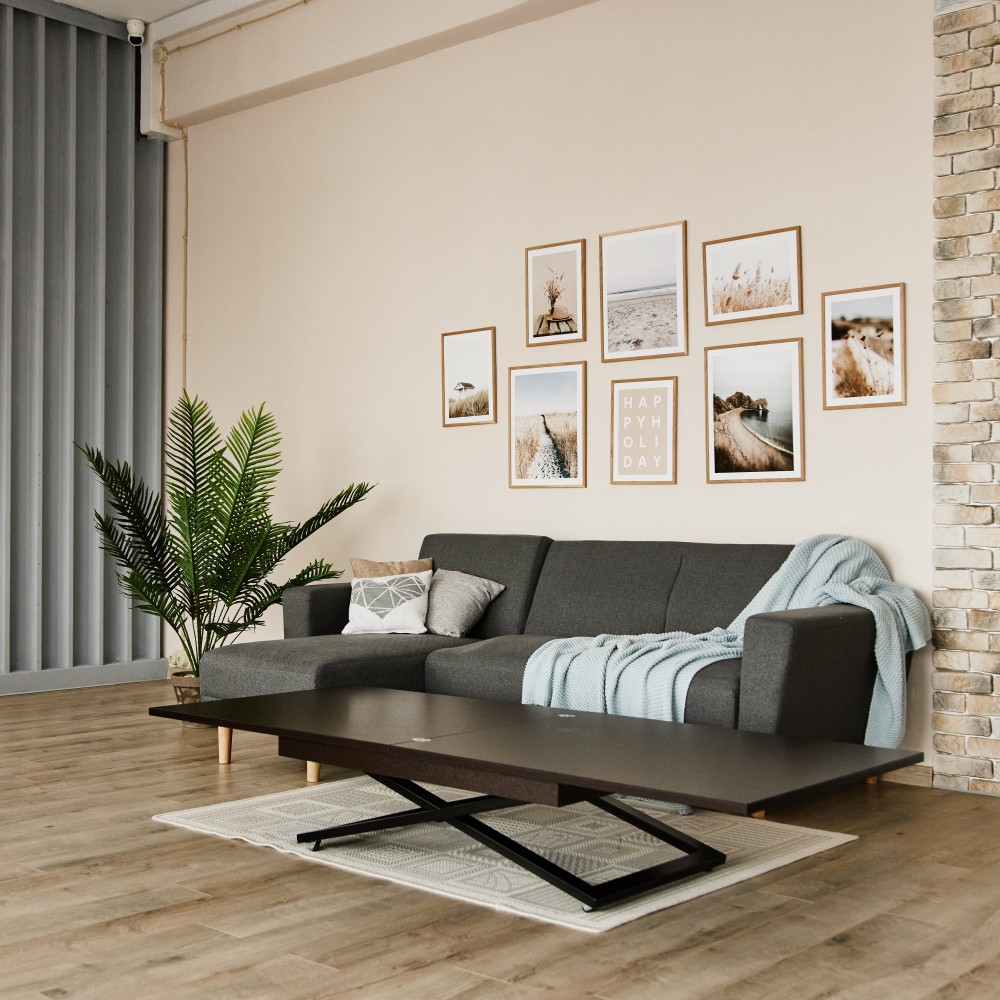 Стол-трансформер CROSS венге матовый - купить в Минске в мебель-центре Озерцо Стол-трансформер CROSS венге матовый - купить в Озерце