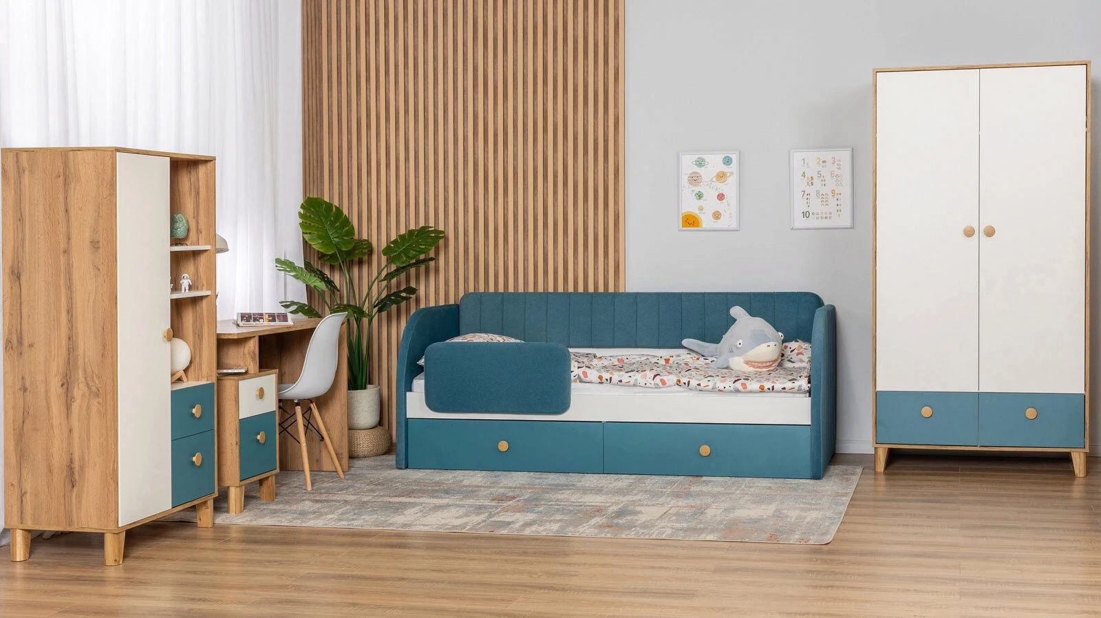 Бортик для кровати Lenny, цвет: Зеленый 4x75 - купить в Озерце