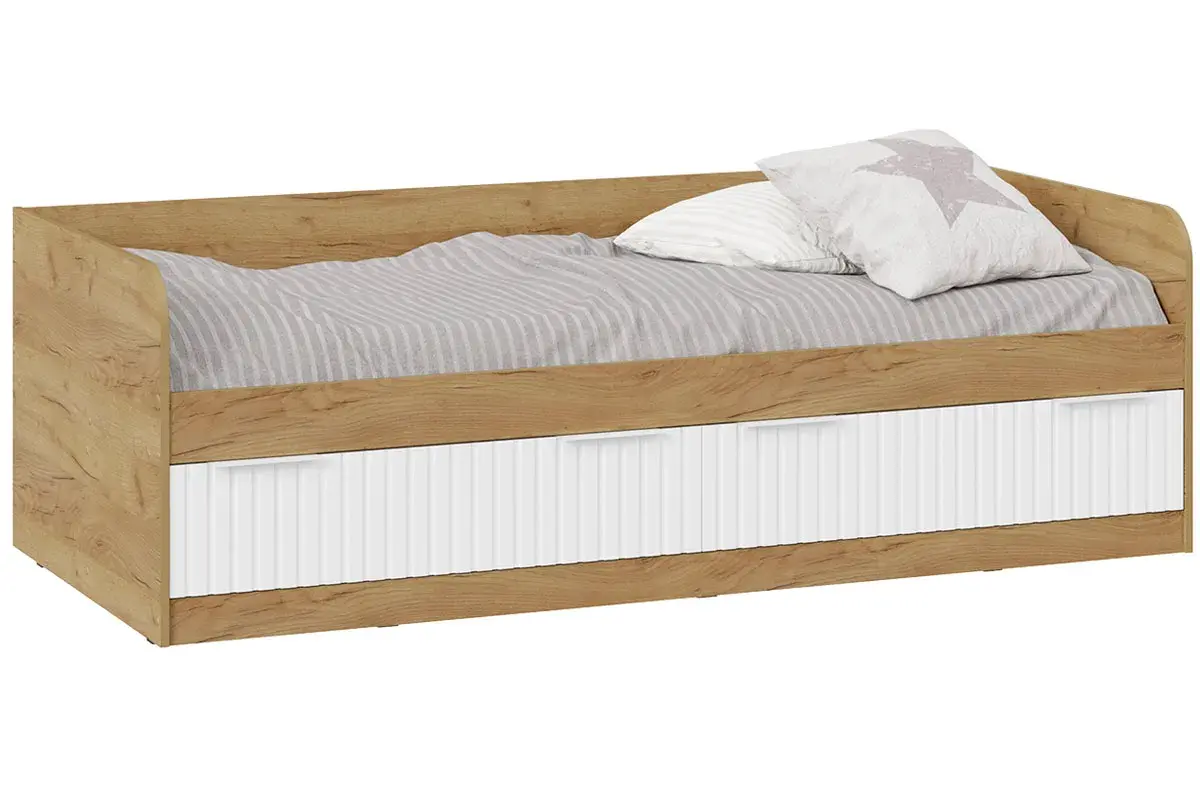 Набор детской мебели Хилтон стандартный №1 (Дуб Крафт золотой / Белый матовый) — Мебель-центр Озерцо