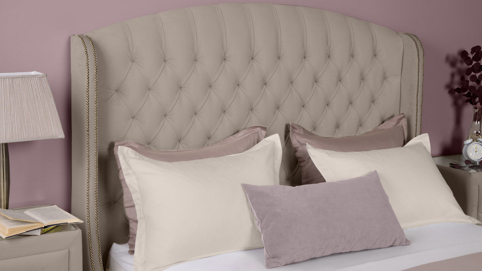 Кровать Rachel New I 160x200, Тк. Sky Velvet 03 gold - купить в Озерце