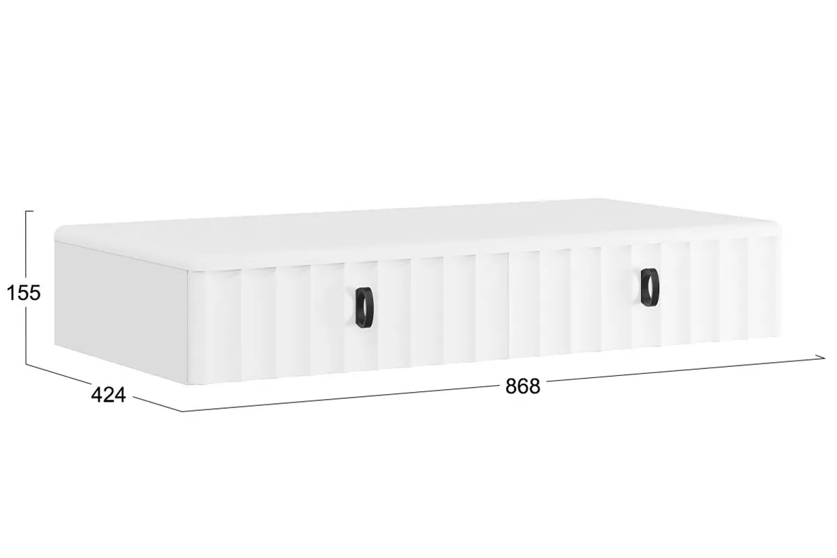 Стол туалетный Тиффани тип 1 (Белый Жемчуг/Белый софт) — Мебель-центр Озерцо