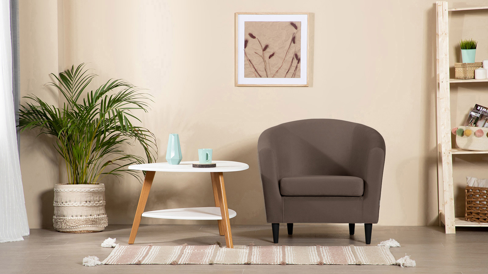 Кресло Moony Sky velvet 02, черные ножки 75x80 — купить в Озерце