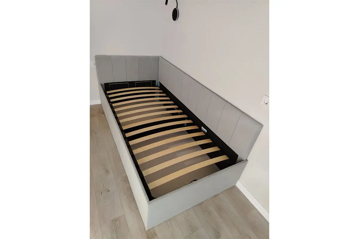 Кровать Мика с ПМ 90х200 универсальная Newtone Light GREY - купить в Озерце