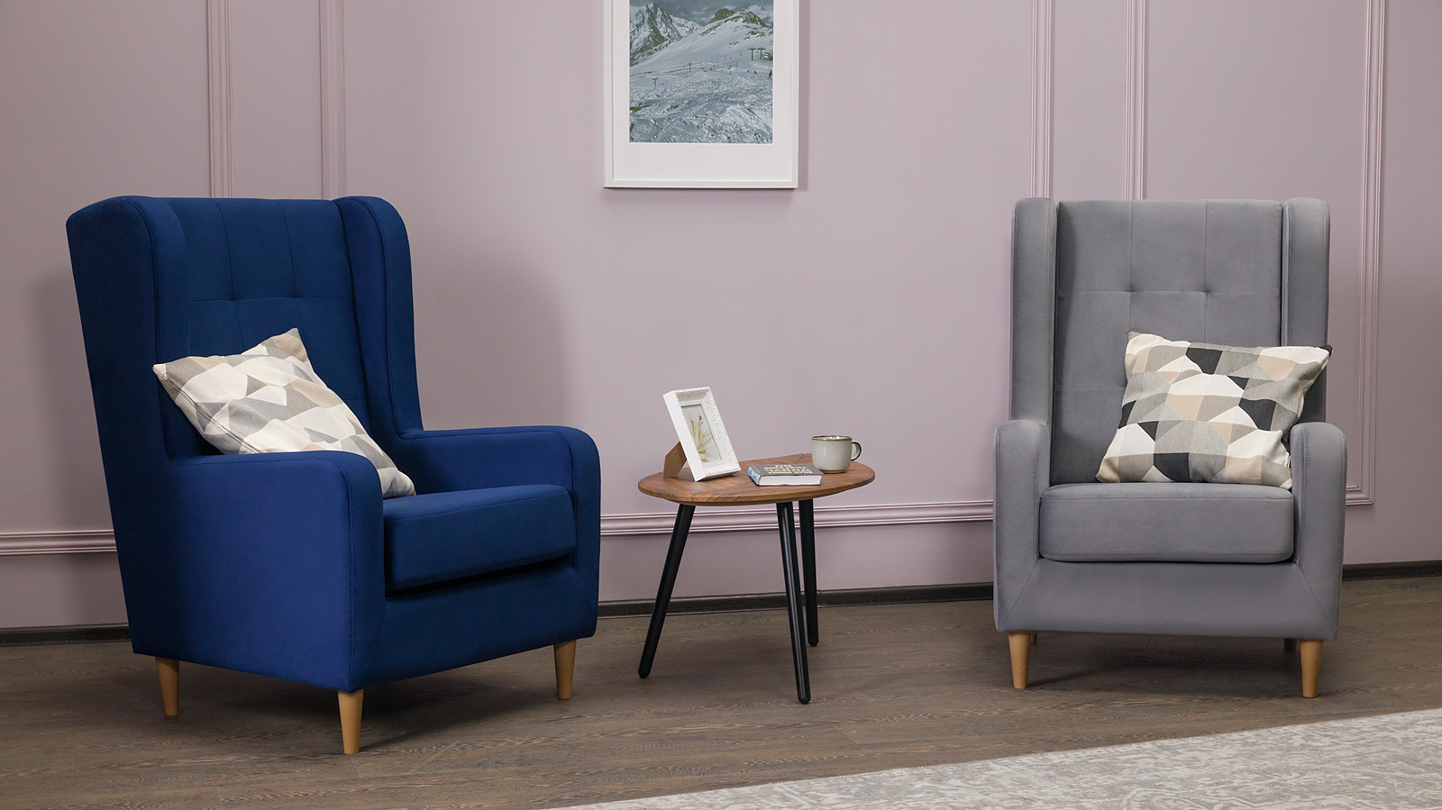 Кресло Beyker Sky velvet 16, светлые ножки 75x86 — купить в Озерце