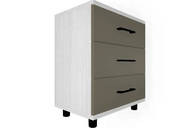 Тумба ТБ-5024-СЯ-ЛМ (Снежный Ясень/Латте Матовый) — Мебель-центр Озерцо